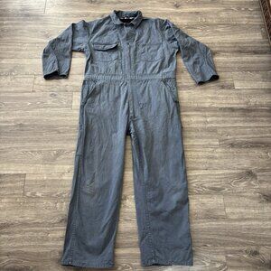 Vtg Champion Mens Coveralls Mechanic Jumpsuit Blue Grey Size 44x32 Workwear RARE